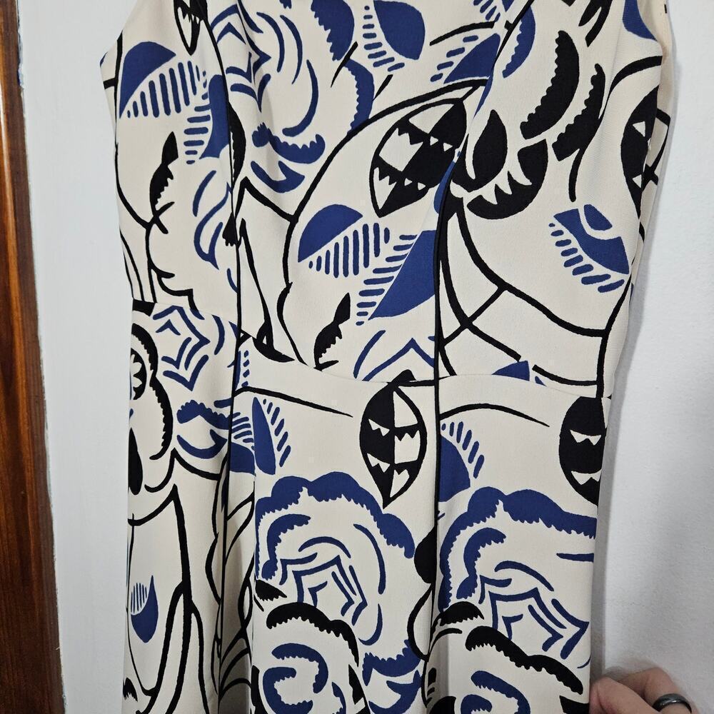 Anthropologie Vanessa Virginia Sleeveless Fit & Flare Floral Dress Size 6 Small - Picture 7 of 9